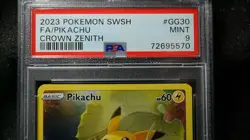 PIKACHU - PSA 9 MINT ~ POKEMON CROWN ZENITH ~ Galarian Gallery GG30/GG70 - Image 2