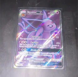 Pokemon Espeon GX 140/149 SM Base Set Full Art Ultra Rare Holo 200 HP - Image 1