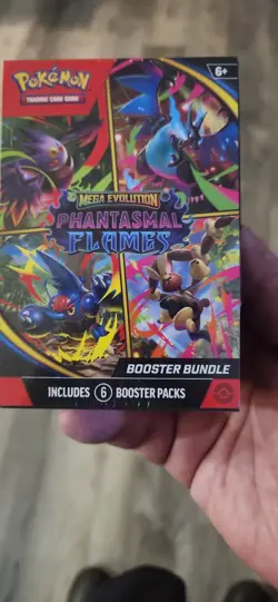 Pokemon Mega Evolution Phantasmal Flames Booster Bundle Sealed - Image 1