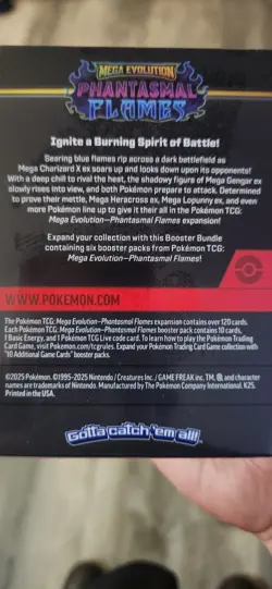 Pokemon Mega Evolution Phantasmal Flames Booster Bundle Sealed - Image 4