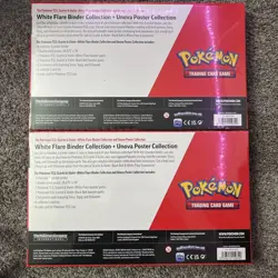 Two Pokemon TCG 1 Black Bolt/White Flare Poster + WhiteFlare Binder Bundles - Image 2