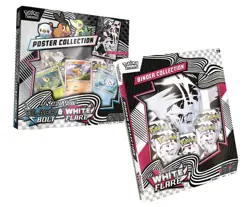 Two Pokemon TCG 1 Black Bolt/White Flare Poster + WhiteFlare Binder Bundles - Image 3