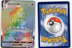 ALCREMIE VMAX 073/072 RARE RAINBOW SHINING FATES POKEMON NM - Image 1