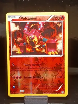Pokemon TCG XY Steam Siege Reverse Holo #25 Volcanion - Image 1