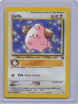 Cleffa 31 Promo Wizards Black Star Promos Pokemon NM - Image 1
