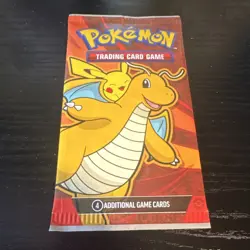 Pokemon TCG McDonald's 2024 Promo Booster Pack Pikachu Dragonite Foil English - Image 1