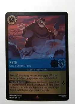 Pete - Ghost Of Christmas Future 154/204 Cold Foil Rare Winterspell Lorcana TCG - Image 1