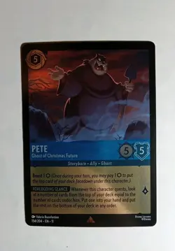 Pete - Ghost Of Christmas Future 154/204 Cold Foil Rare Winterspell Lorcana TCG - Image 2