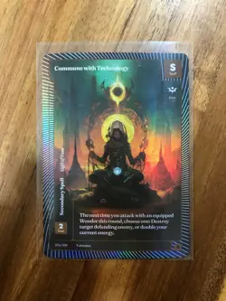 Wonders of the First 2025 - CLASSIC FOIL RARE - Commune With Tech 153/401 TCG - Image 1