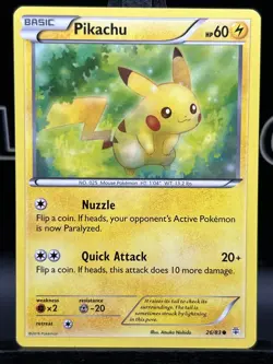 Pokemon Card Pikachu Generations 26/83 Commons Non Holo VLP - Image 3