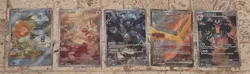 Lot Of 5 Random Assortment Of Ex And Full Art Pokemon Cards - Image 1