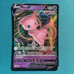 Mew V - 113/264 - Pokemon Fusion Strike Sword & Shield Ultra Rare Card NM - Image 1