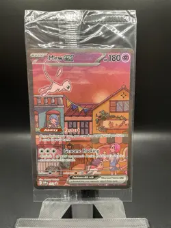 Pokemon Mew EX 053 SEALED Black Star PROMO card Scarlet & Violet 151 D - Image 1