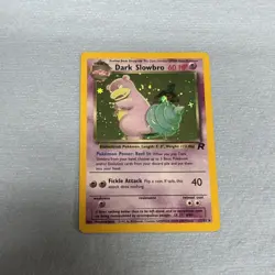 Pokemon Dark Slowbro Holo Rare Card 12/82 - Image 1