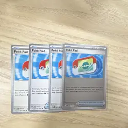Pokemon TCG Poke Pad Trainer Item POR 4-Card Lot - English 081/088, 077/080 - Image 1