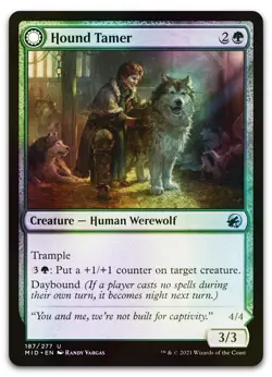 Hound Tamer #187 (Foil) (NM) Midnight Hunt MID Magic MTG - Image 1