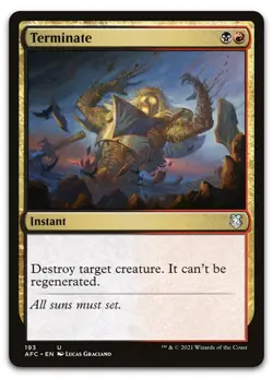 Terminate #193 (NM) Forgotten Realms AFC Magic MTG - Image 1