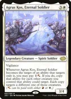 NM Agrus Kos, Eternal Soldier, MTG, Jumpstart 2022, Magic the Gathering, 1 - Image 1