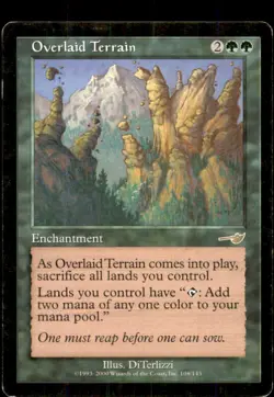 Overlaid Terrain LP Light Play Nemesis MTG [11546] - Image 1
