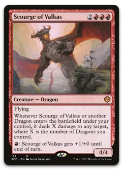 Scourge of Valkas #157 (NM) Starter Commander SCD Magic MTG - Image 1