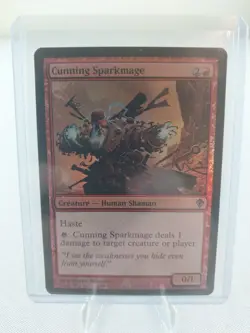 MTG Magic the Gathering Cunning Sparkmage (foil) Worldwake #79 NM - Image 1