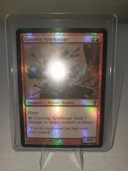 MTG Magic the Gathering Cunning Sparkmage (foil) Worldwake #79 NM - Image 2
