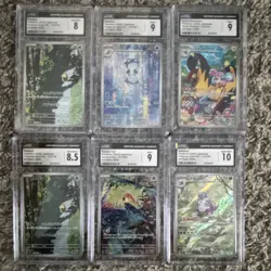 CGC Graded Psyduck Poliwhirl Nidoking 2023 Japanese Pokemon Lot - Image 1