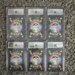 CGC Graded Psyduck Poliwhirl Nidoking 2023 Japanese Pokemon Lot - Image 2