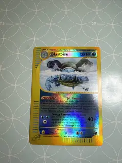 2002 POKEMON EXPEDITION SET #4/165 BLASTOISE REVERSE HOLO RARE - Image 1