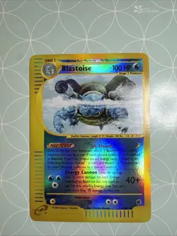 2002 POKEMON EXPEDITION SET #4/165 BLASTOISE REVERSE HOLO RARE - Image 2