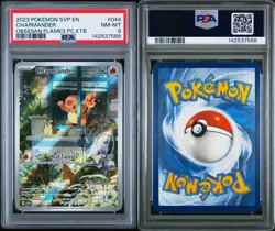 2023 POKEMON OBSIDIAN FLAMES POKEMON CENTER ETB PROMO SVP #044 CHARMANDER PSA 8 - Image 3