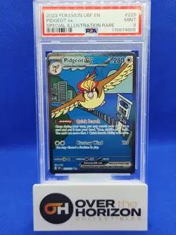 Pokemon PSA 9 MINT Pidgeot ex 225/197 Obsidian Flames Illustration FA Holo #8049 - Image 1