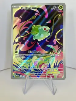 Pokemon TCG Bulbasaur 133/132 Mega Evolution Illustration Rare Holo - Image 1