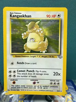 Kangaskhan #5/64 Jungle 1999 Rare Holo LP Pokemon TCG 2395 - Image 1