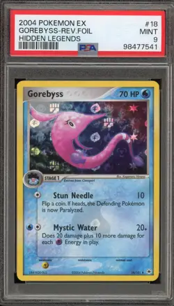 Pokemon Gorbyss EX Hidden Legends Reverse Holo Rare #18 PSA 9 Mint - Image 1
