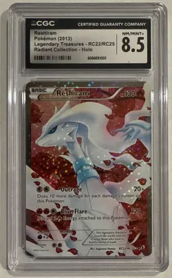 CGC 8.5 Reshiram Holo Legendary Treasures Radiant Collection 2013 Pokemon #RC22 - Image 1