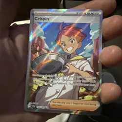 Pokemon TCG Crispin Trainer Stellar Crown Full Art - Pack Fresh! 164/142 - Image 1