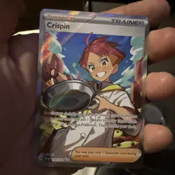 Pokemon TCG Crispin Trainer Stellar Crown Full Art - Pack Fresh! 164/142 - Image 2