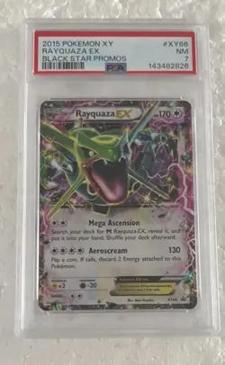2015 POKEMON BLACK STAR PROMO RAYQUAZA #XY66 PSA 7 - Image 1