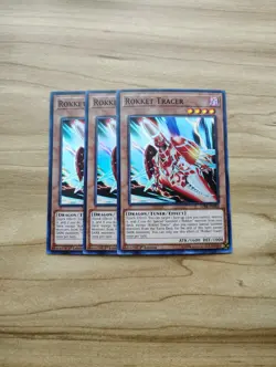 Yu-Gi-Oh! - Rokket Tracer 3X - Full Playset - Super Rare / Holo - Image 1
