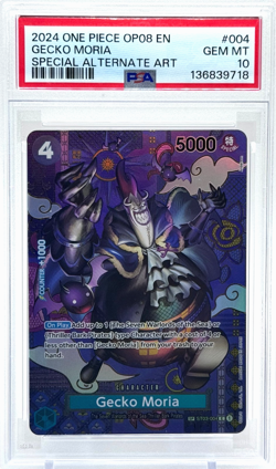 One Piece Gecko Moria Two Legends ST03-004 SP Alt Art PSA 10 Gem Mint TCG - Image 1