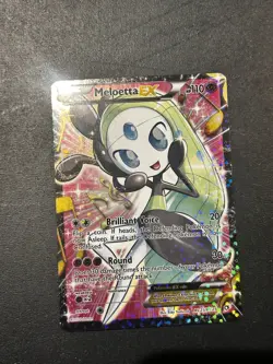 Pokemon Meloetta EX Ultra Rare Full Art Holo RC25/RC25 Legendary Treasures Card - Image 1
