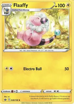 Pokemon Card 048/198 FLAAFFY - CHILLING REIGN - UNCOMMON - NM - Image 1