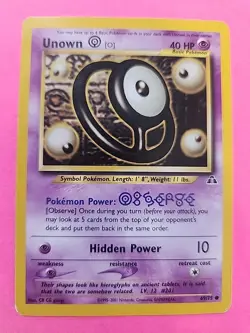 Unown O Neo Pokemon Card WOTC NM - Image 1