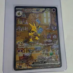 Pokemon Alakazam EX TCG Card 201/165 SV Scarlet & Violet 151 NM Condition - Image 1