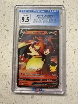 Lance’s Charizard V Pokemon Card SWSH133, CGC 9.5 - Image 1