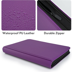 Premium 9-Pocket Card Binder for 360 Cards - Purple TCG Collection Holder - Image 3