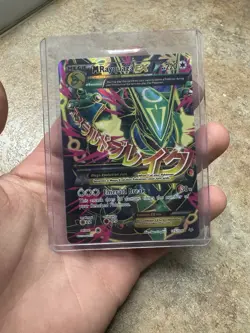 Pokemon M Rayquaza EX Full Art Ultra Rare Card Roaring Skies 105/108 - Image 1