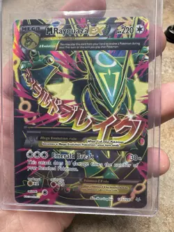 Pokemon M Rayquaza EX Full Art Ultra Rare Card Roaring Skies 105/108 - Image 3