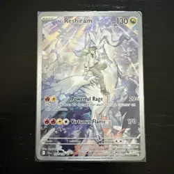 Pokemon N's Reshiram Full Art Holo Rare Card 167/159 Journey Together NM - Image 1